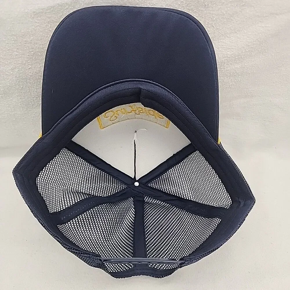 Cap Surfside Scrambled Eggs Gold Leaf Navy Foam Front Trucker Mesh Snapback Hat